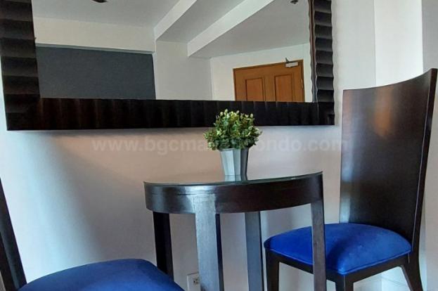 Dining area of 2-bedroom condo unit at Bonifacio Ridge