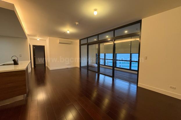 Living and dining areas of 3-bedroom condo unit at Garden Towers tower 1
