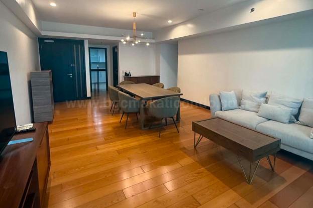 Living area of 2-bedroom condo unit at One Serendra West Tower