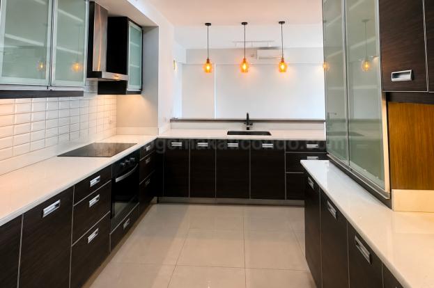 Kitchen area of 2-bedroom condo unit at The Manansala