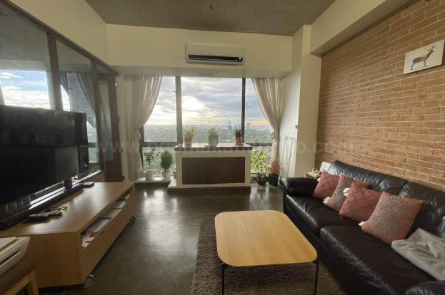 Living area of two bedroom condominium unit at Bellagio tower 3