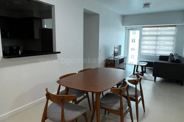 Dining area of 3-bedroom condo unit at Two Serendra The Red Oak Tower