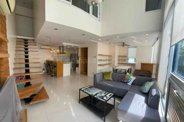 Stairs of two bedroom condominium unit at Bellagio tower 2