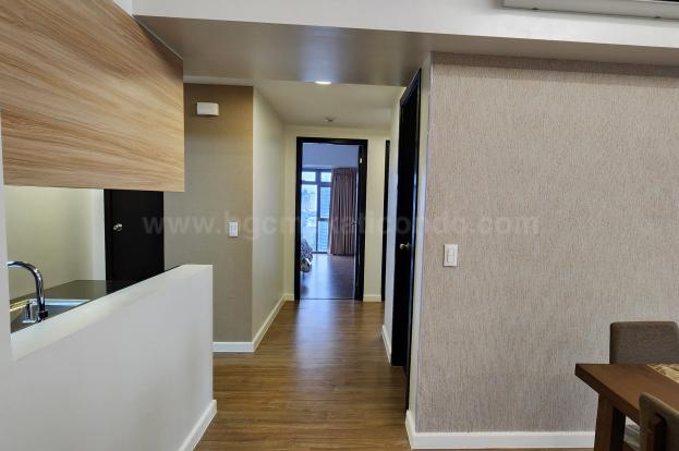 Hallway of 3-bedroom condominium unit at Park Triangle Residences