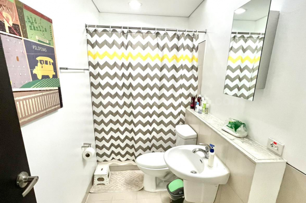 Common toilet and bath of 3-bedroom unit at The Residences at Greenbelt