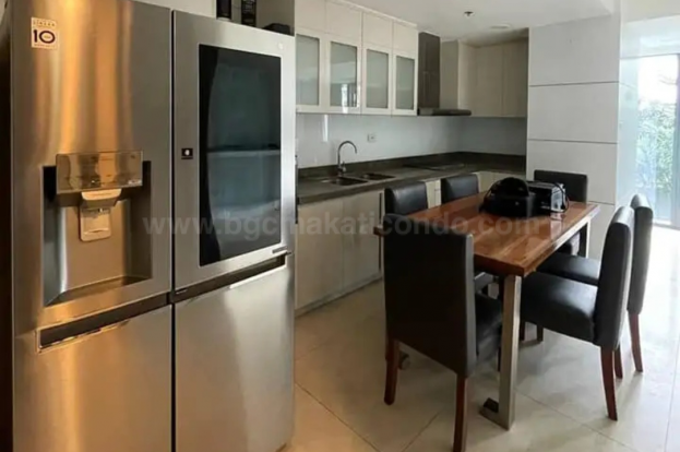 Kitchen of 2-bedroom condominium unit at grand hyatt residences