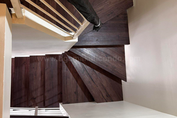 Stairs of 2-bedroom condominium unit at The Montane