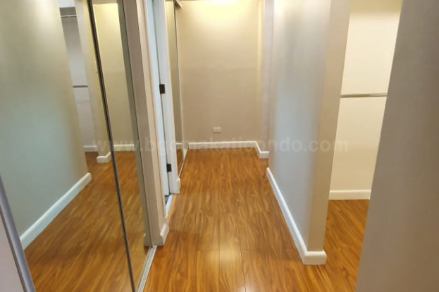 Hallway of 3-bedroom condo unit at Pacific Plaza Towers South tower