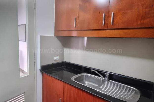 Kitchen of two bedroom condominium unit at Bellagio tower 3