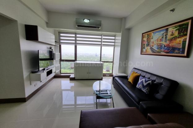 Living area of two bedroom condominium unit at Bellagio tower 3