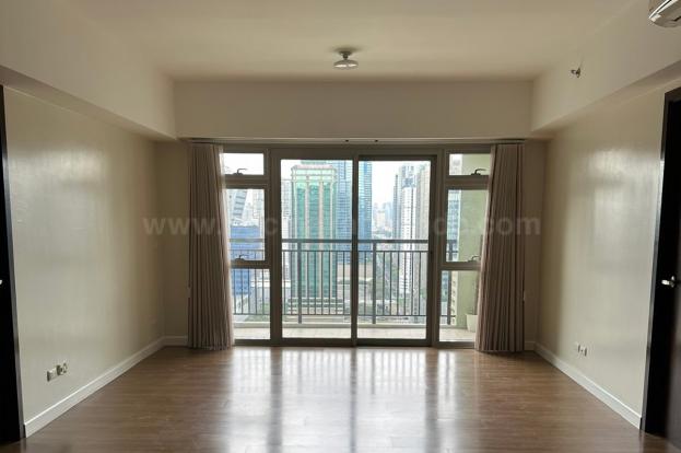 Living area of 2-bedroom condominium unit at Verve Residences