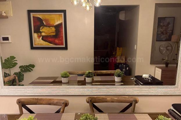 Dining area of 2-bedroom condo unit at Uptown Ritz Residences