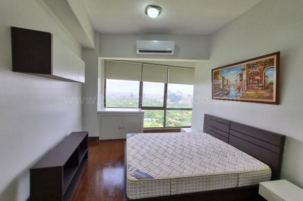 Master's bedroom of two bedroom condominium unit at Bellagio tower 3