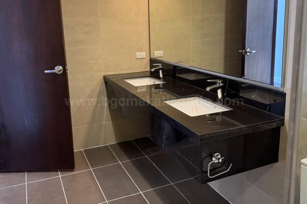 Sink of master's toilet and bath of 2-bedroom condo unit at Arbor Lanes tower 3