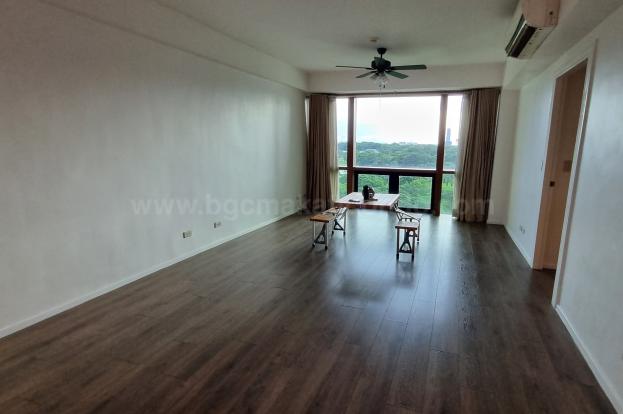 Living area of 2-bedroom condo unit at Bonifacio Ridge