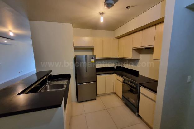 Kitchen area of 2-bedroom condominium unit at Kroma Tower